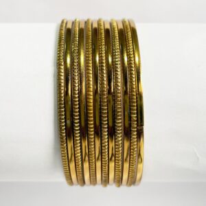 Combo-set-of-12-plain-Mehndi-metal-bangles-–-manufactured-and-wholesaled-in-Malad-Mumbai